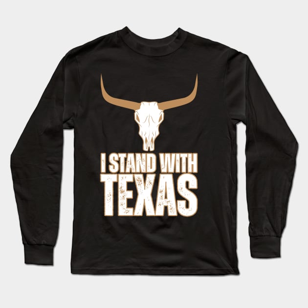 I stand with Texas Long Sleeve T-Shirt by la chataigne qui vole ⭐⭐⭐⭐⭐